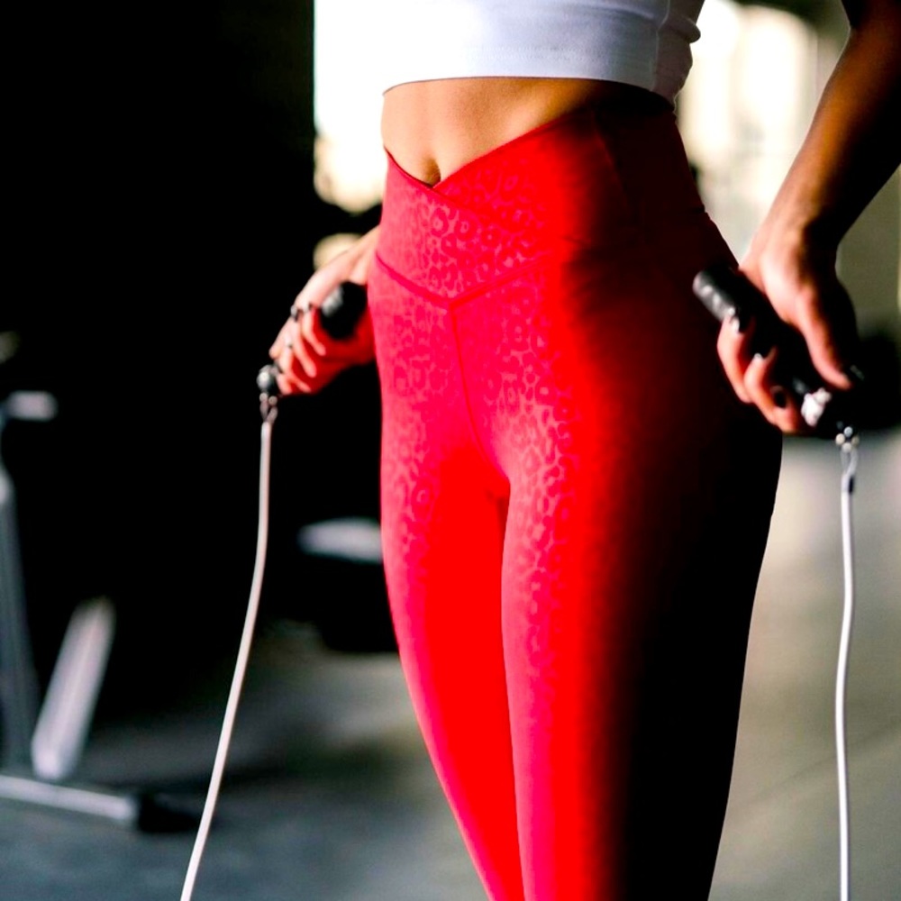 ZYIA 7/8 red leggings